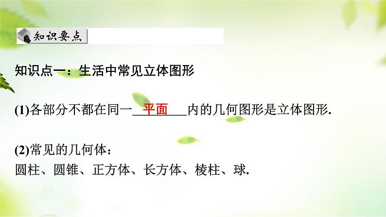 1.1　节生活中的立体图形(1)　课件　2024—2025学年北师大版数学七年级上册04