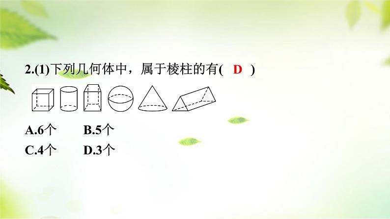 1.1　节生活中的立体图形(1)　课件　2024—2025学年北师大版数学七年级上册08