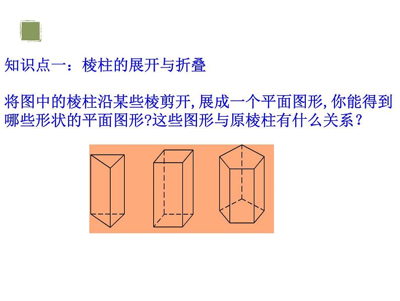 1.2  展开与折叠（第2课时） 棱柱、圆柱、圆锥的展开与折叠 课件      2024-2025学年北师大版七年级数学上册第6页