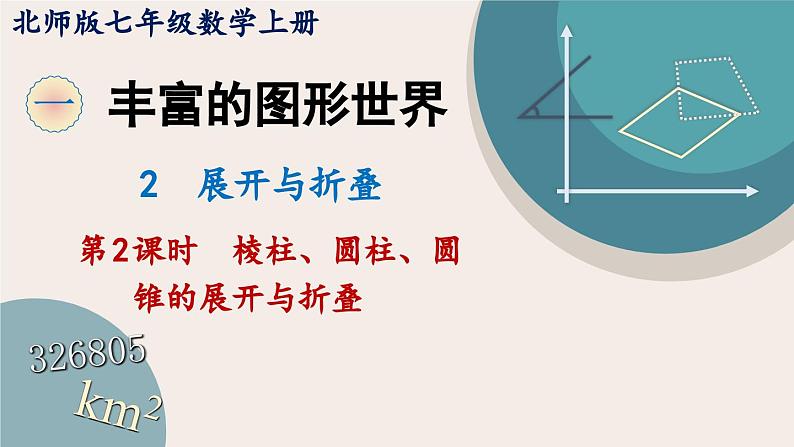 1.2.2 棱柱、圆柱、圆锥的展开与折叠 课件  2024-2025学年北师大版七年级数学上册01