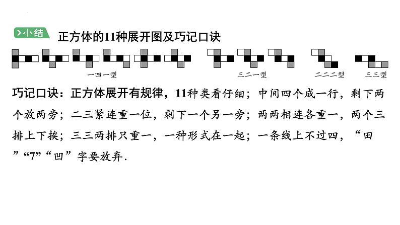1.2展开与折叠 正方体的展开与折叠讲练课件 2024-2025学年北师大版数学七年级上册第4页