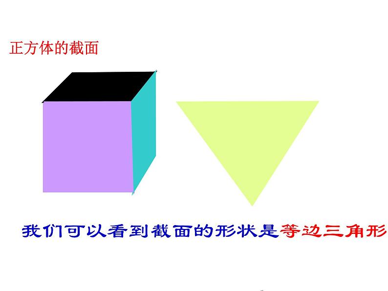 北师大版 2024-2025七年级数学上册 1.3  截一个几何体 课件08