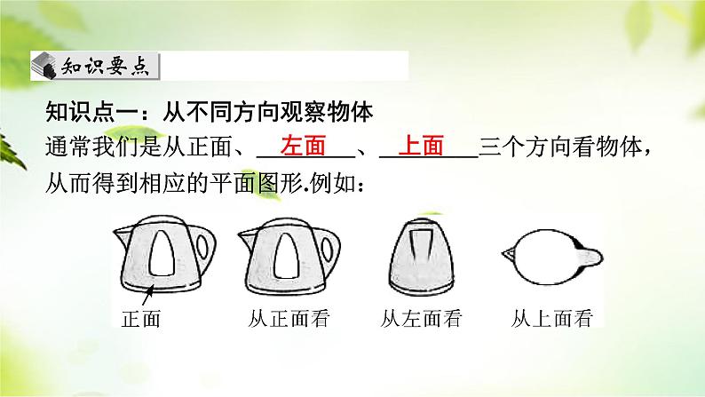 1.4　从三个方向看物体的形状　课件2024-2025学年北师大版数学七年级上册04