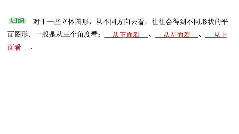 1.4从三个方向看物体的形状讲练课件 2024-2025学年北师大版数学七年级上册第3页