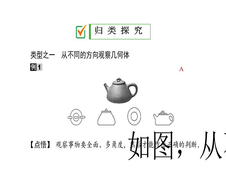 2024-2025北师大版七年级数学上册课件：1.4 从三个方向看物体的形状第6页