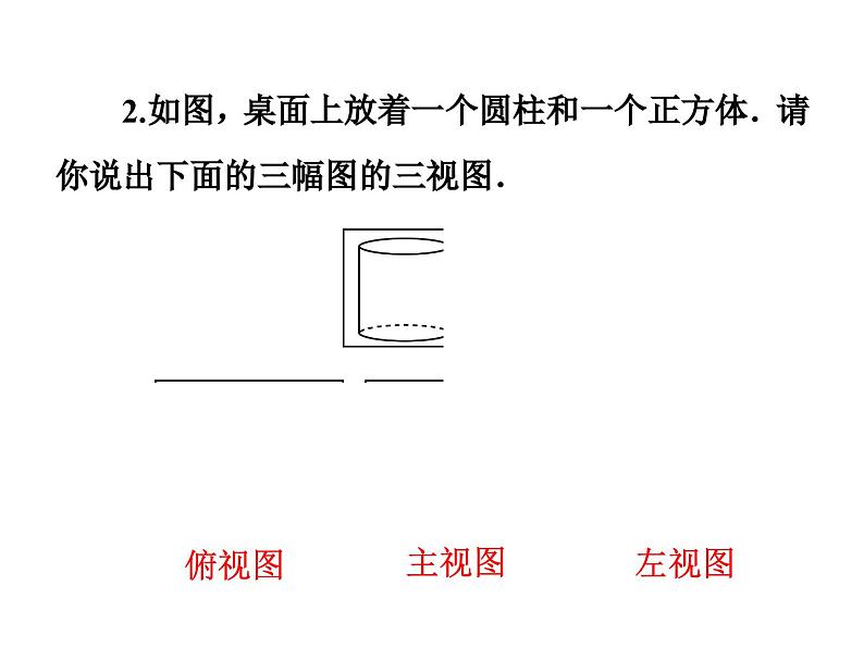 北师大版七年级数学上册课件： 1.4从三个方向看物体的形状05