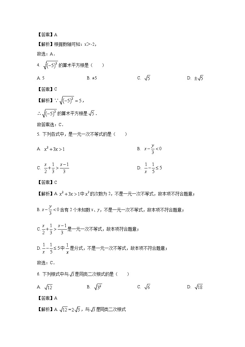 数学：山东省菏泽市巨野县2023-2024学年八年级下学期期中试题（解析版）02