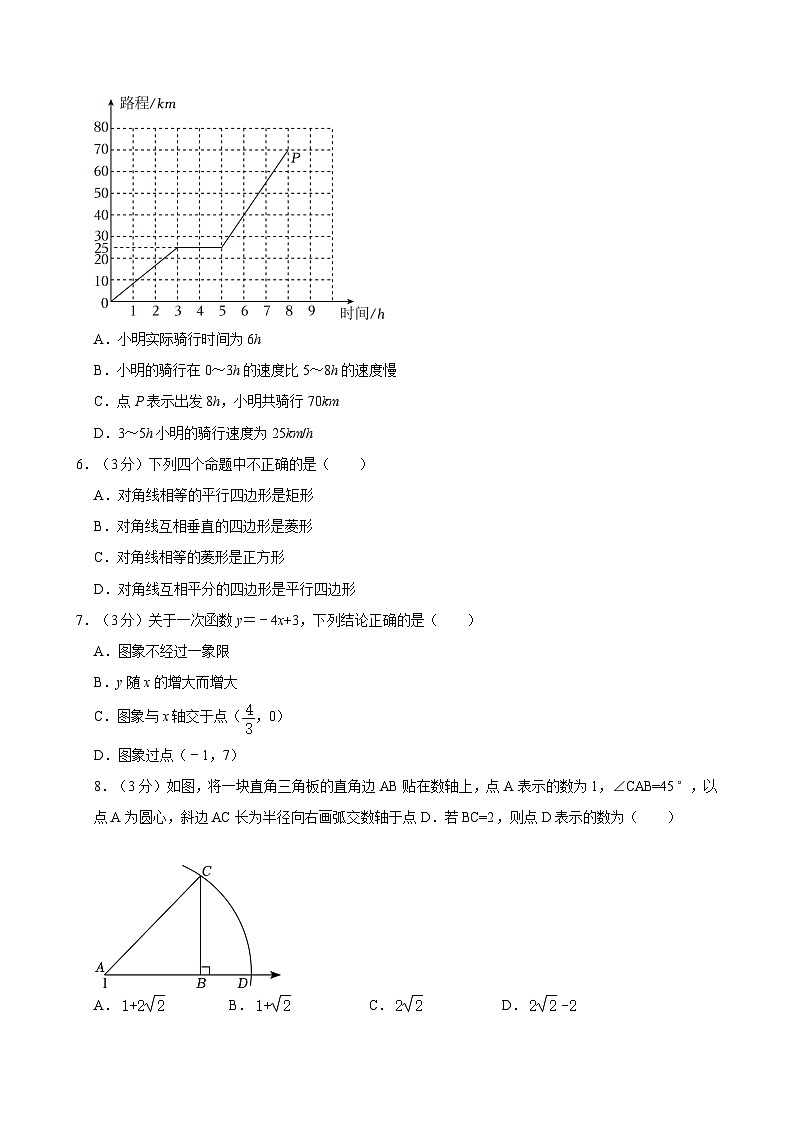 +云南省昆明市第一中学西山学校2022-2023学年八年级下学期期中+数学试卷第2页
