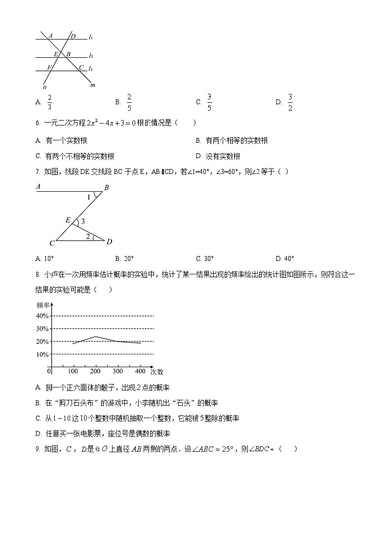 2024年河南省南阳市第三中学中考三模数学试题（学生版）第2页