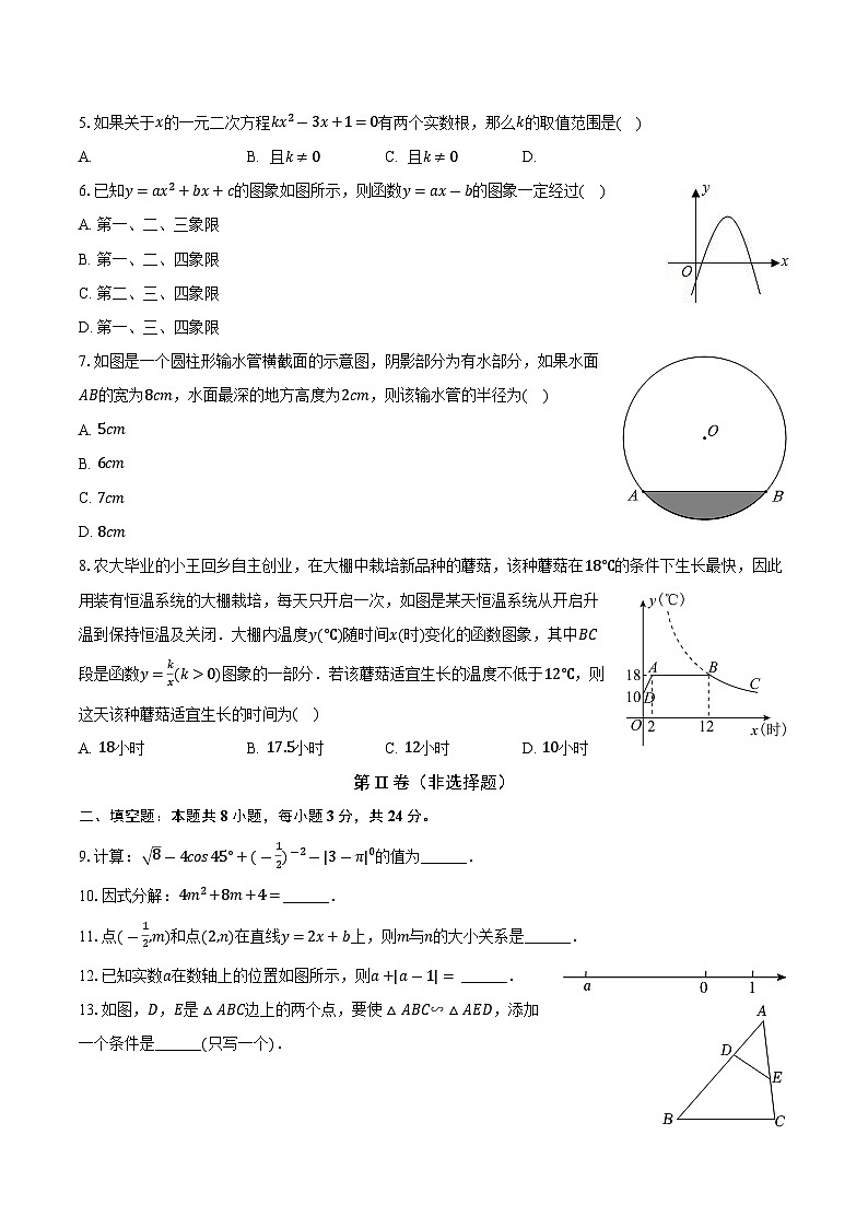 2024年宁夏石嘴山实验中学中考二模数学试卷02