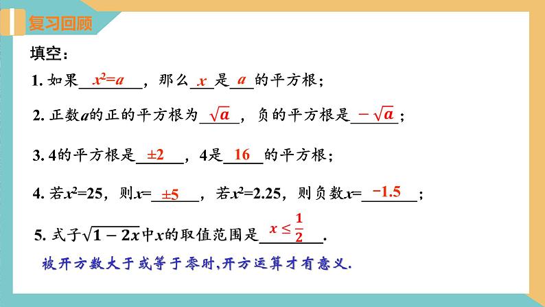 4.1 平方根（第2课时）（同步课件）-2023-2024学年八年级数学上册同步精品课堂（苏科版）第3页