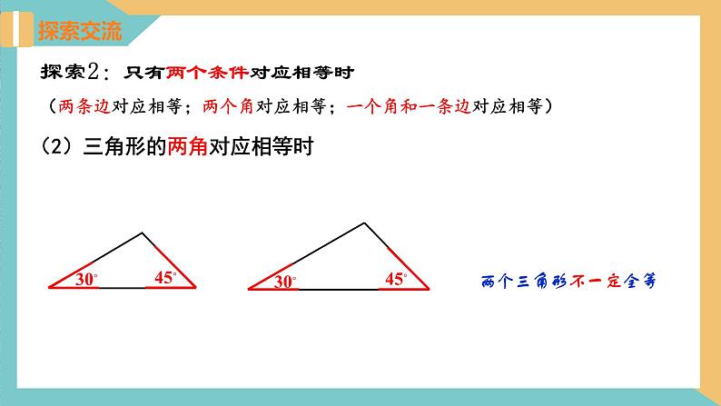 1.3 探索三角形全等的条件（第1课时）（同步课件）-2023-2024学年八年级数学上册同步精品课堂（苏科版）第8页