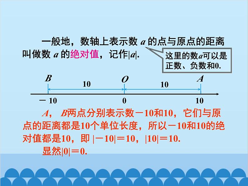 人教版数学七年级上册 1.2.4 绝对值-第1课时 绝对值课件05