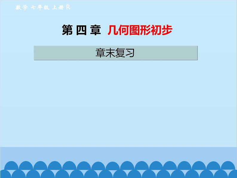 人教版数学七年级上册 第四章 章末复习课件第1页