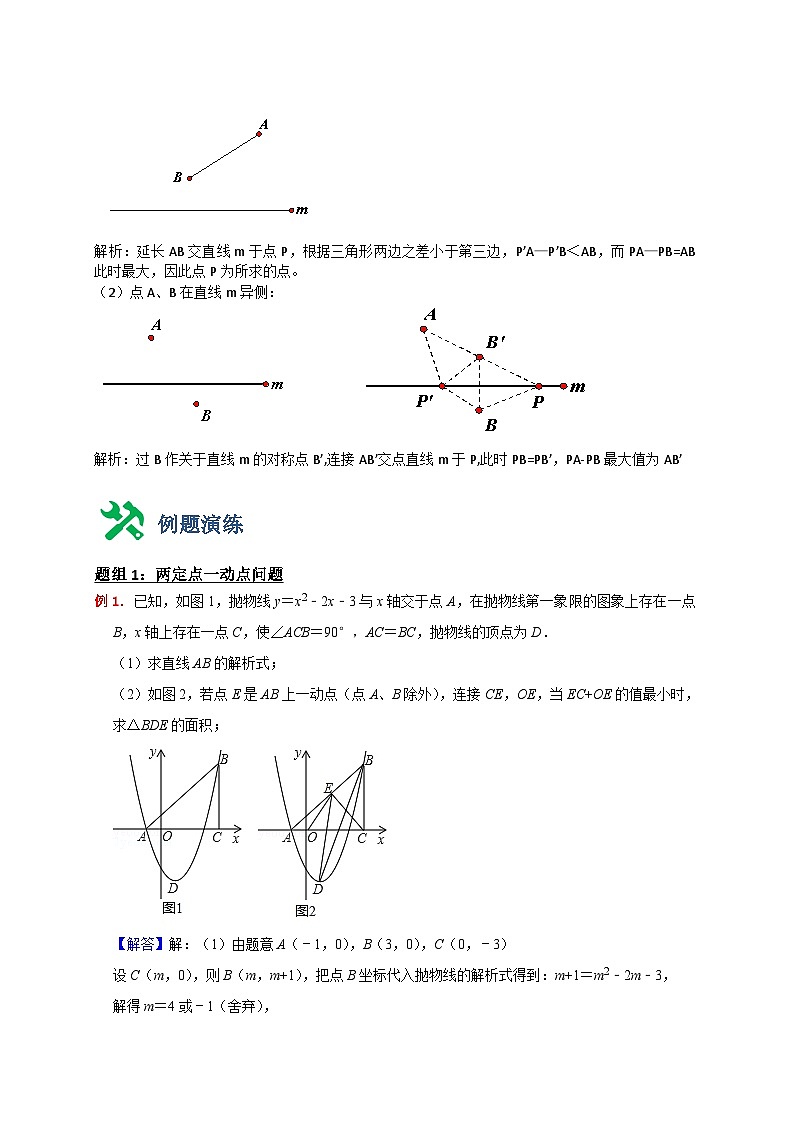 2024成都中考数学二轮复习专题：将军饮马求最小值1-对称第3页