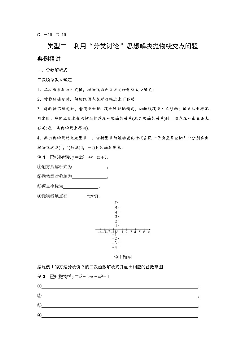 2024贵阳中考数学二轮中考题型研究 题型七 抛物线的交点问题 （含答案）第2页