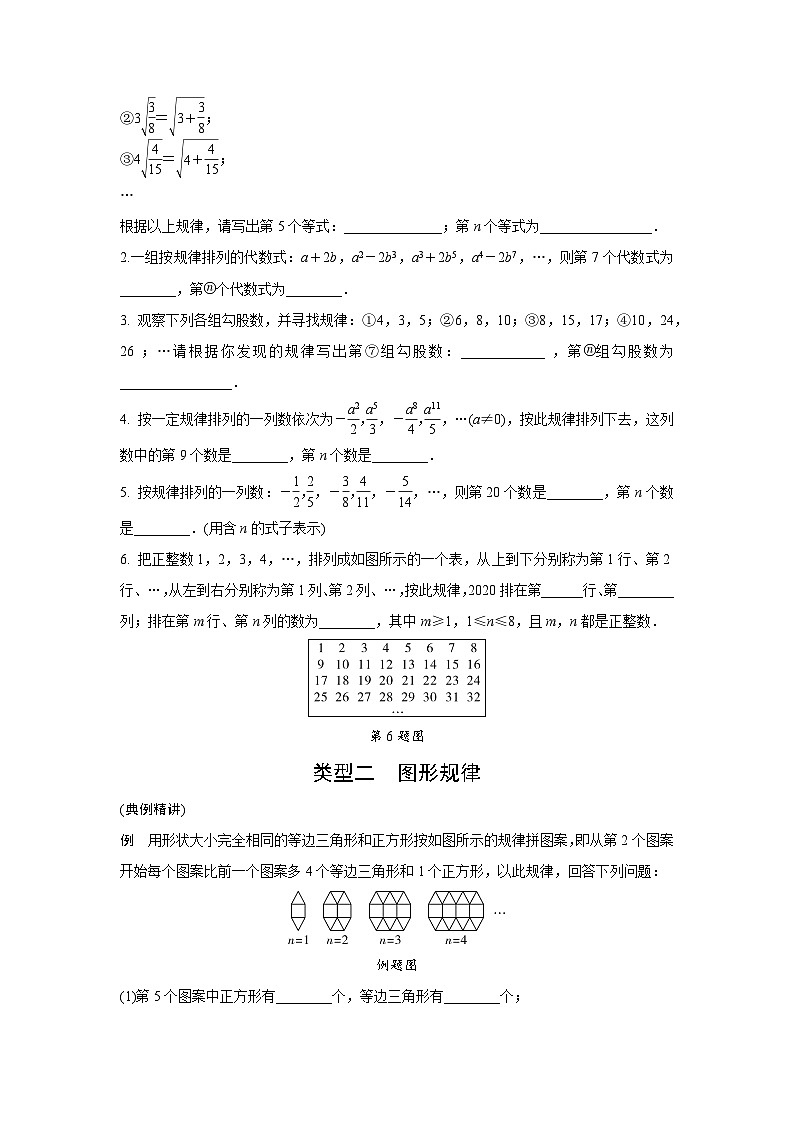 2024海南中考数学二轮专题训练 题型六 规律探索题  (含答案)02