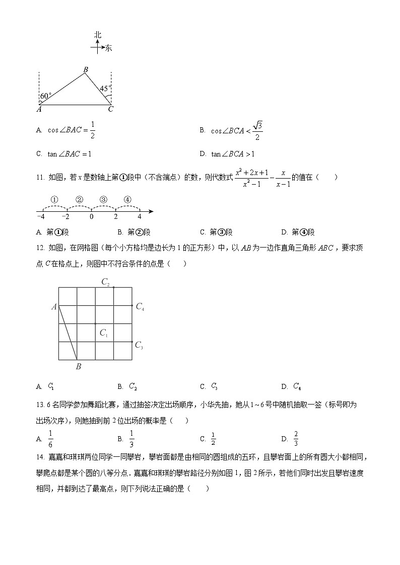 2024年河北省张家口市联考中考二模数学试题（原卷版+解析版）03