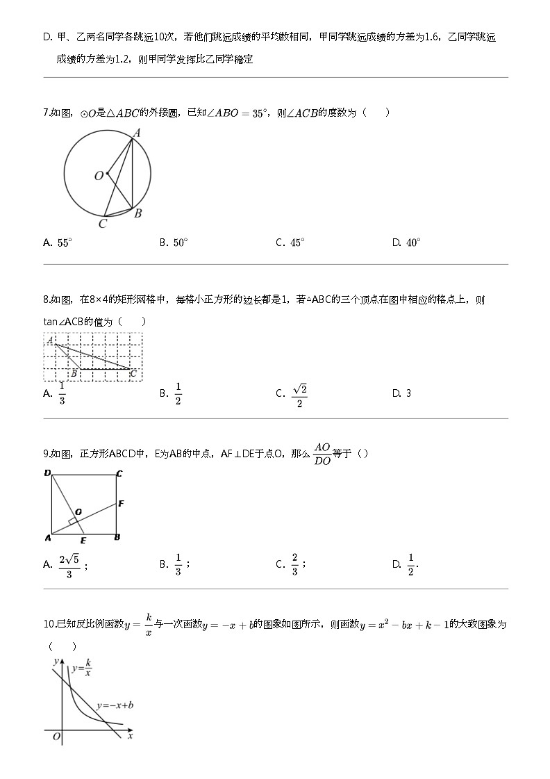 2024年湖南邵阳新宁县中考一模数学试卷第2页