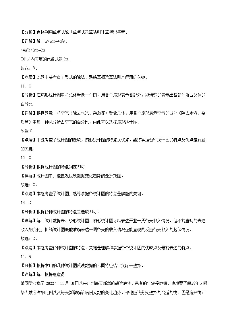 【冲刺2024数学】中考真题（2023扬州）及变式题选择填空题部分参考答案第3页
