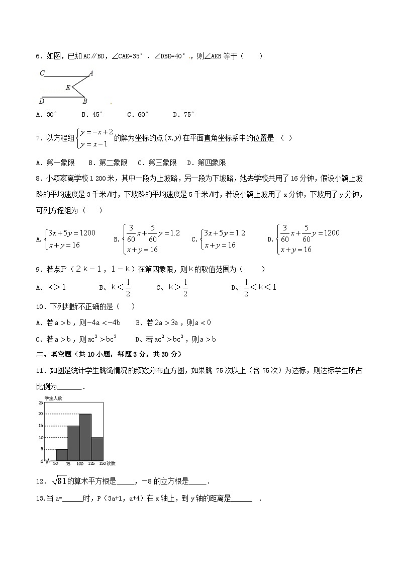 【人教版】七年级下期末数学试卷01（B卷）02