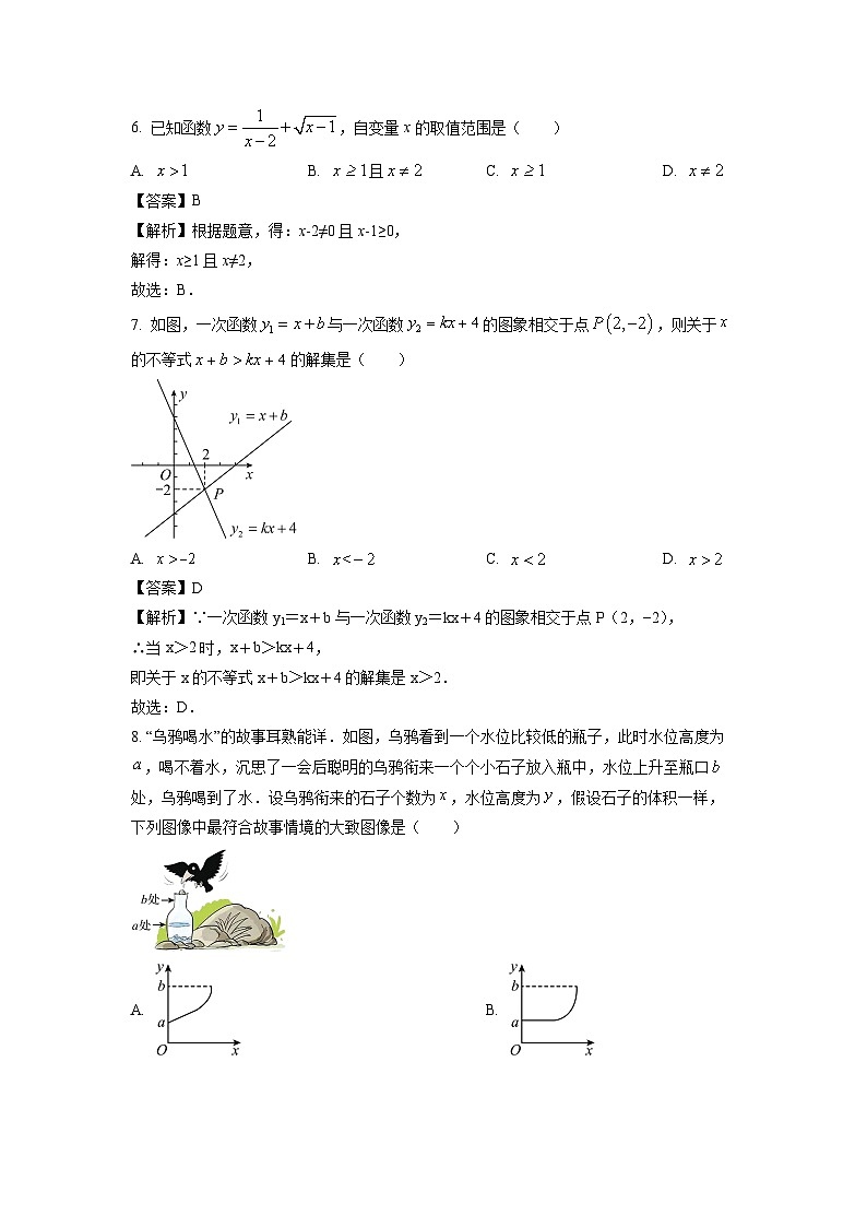 数学：宁夏中卫市部分学校2024年中考模拟试题（解析版）03