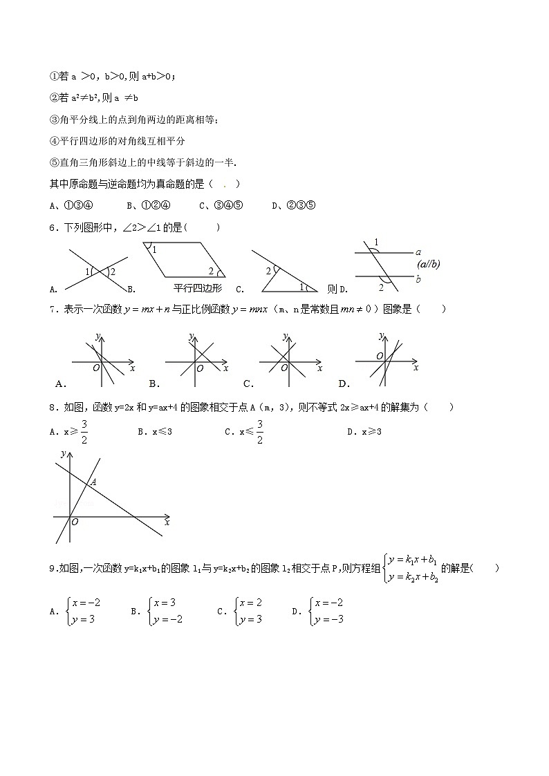 人教版8年级下学期数学期末测试卷02（A卷）02