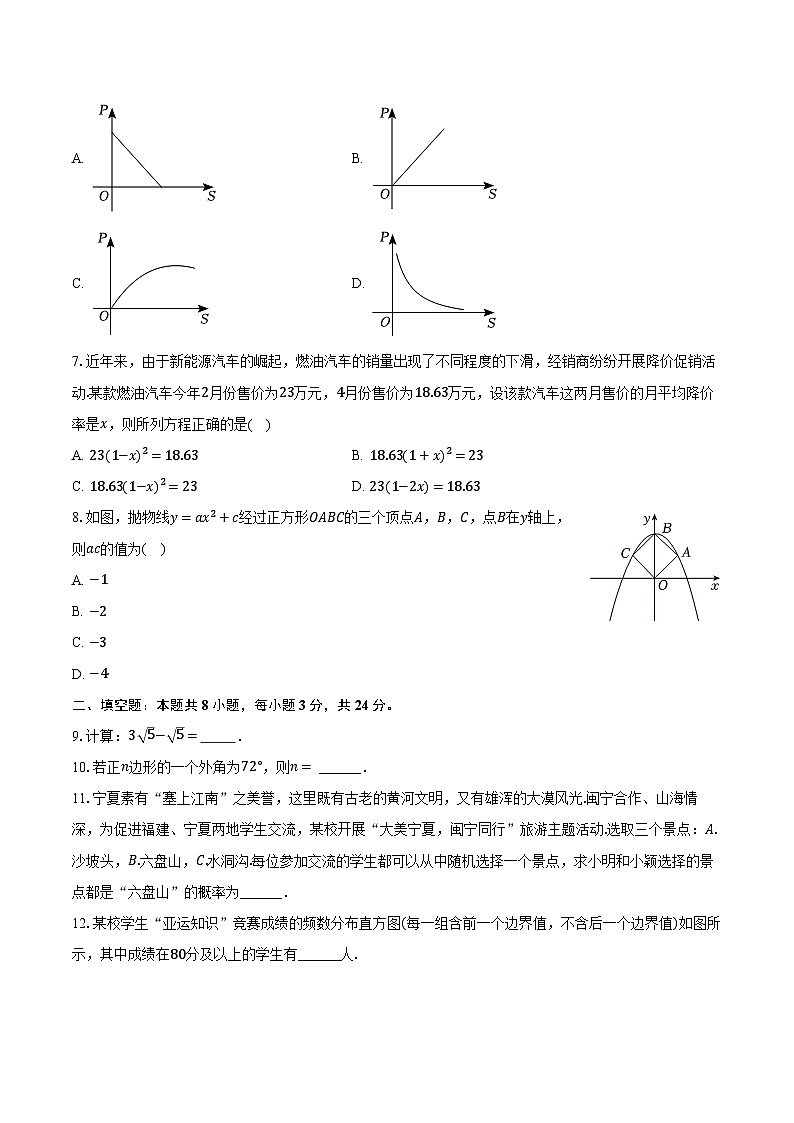 2024年宁夏银川市兴庆区唐徕中学中考数学一模试卷（含解析）02