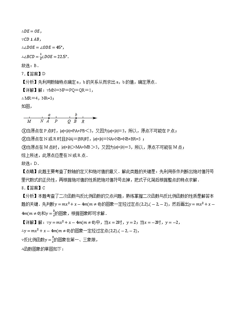 数学（浙江卷2024新中考）-【试题猜想】2024年中考考前最后一卷03
