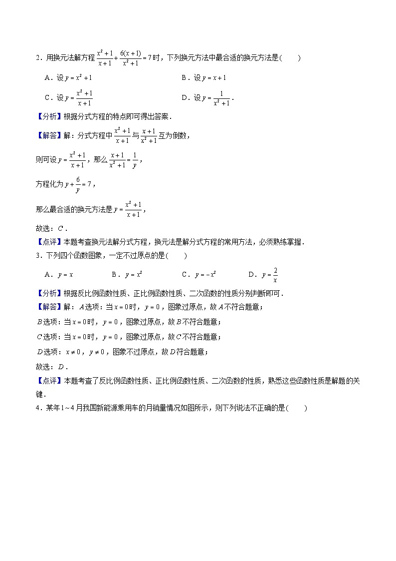 中考数学押题-（上海卷） -2024年中考押题卷预测02