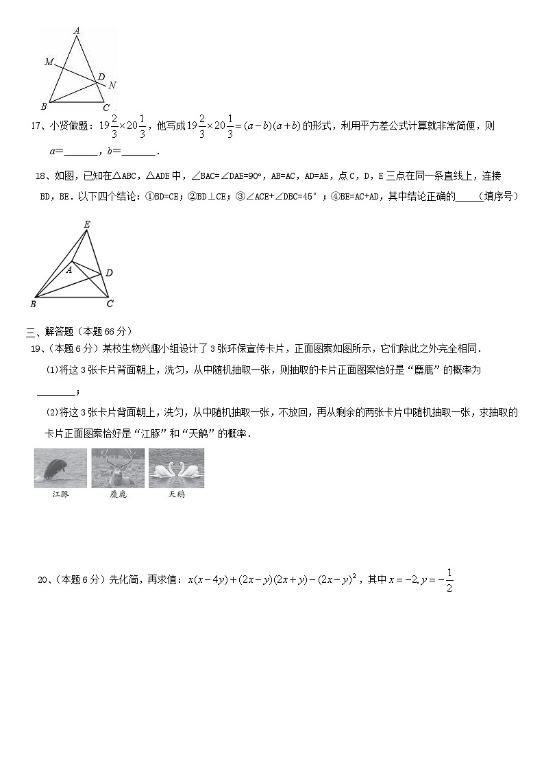 2023-2024学年七年级下学期北师大版数学期末复习试卷2第3页