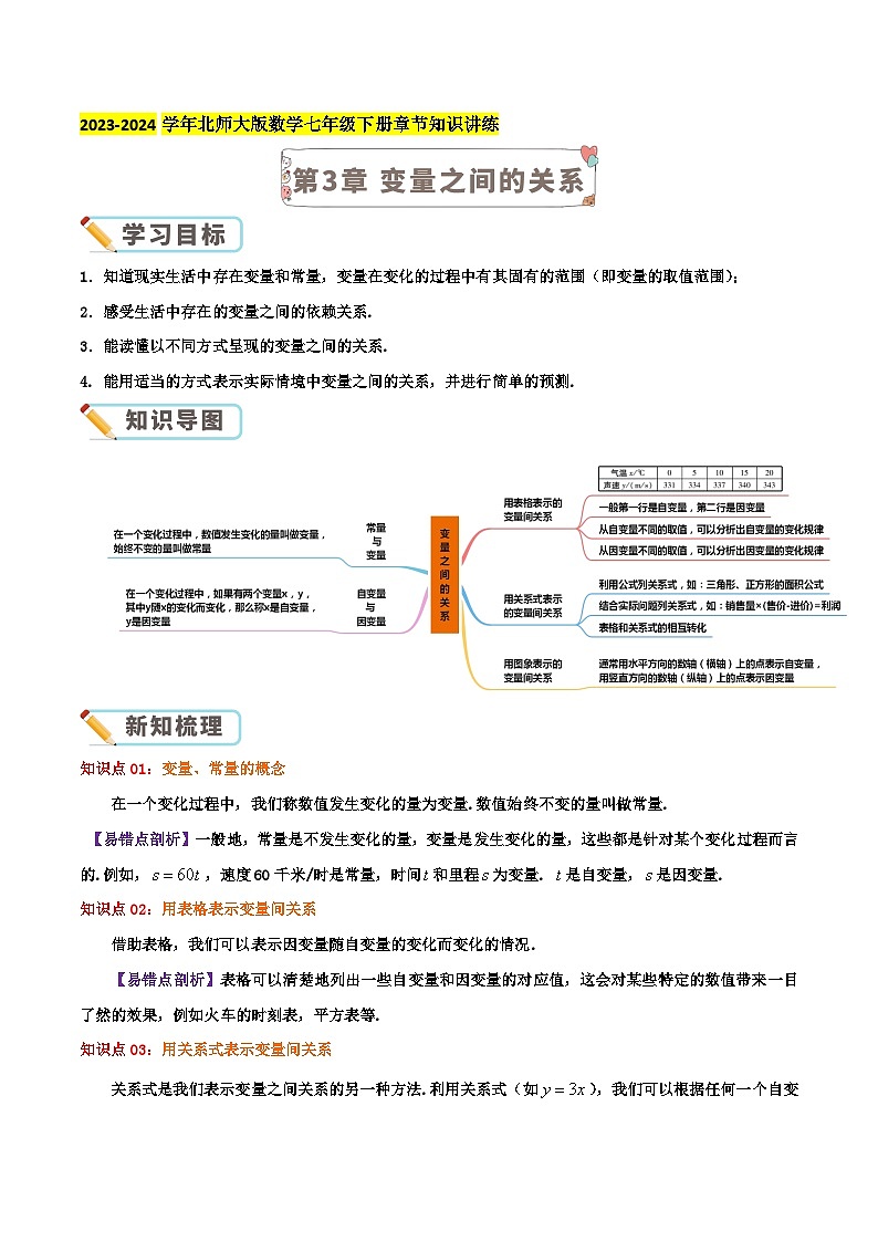 第3章 变量之间的关系（教师版）第1页