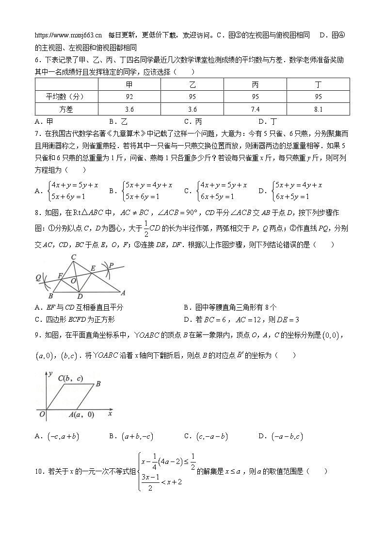 2024年湖北省宜昌市兴山县中考模拟数学试题(无答案)第2页