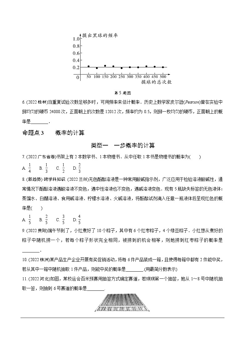 2023全国真题分类卷 第一部分 基础知识分点练 第二十六讲概率第2页