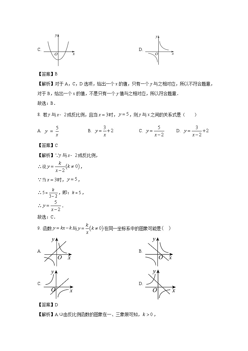数学：四川省眉山市洪雅县2023-2024学年八年级下学期期中试题（解析版）第3页