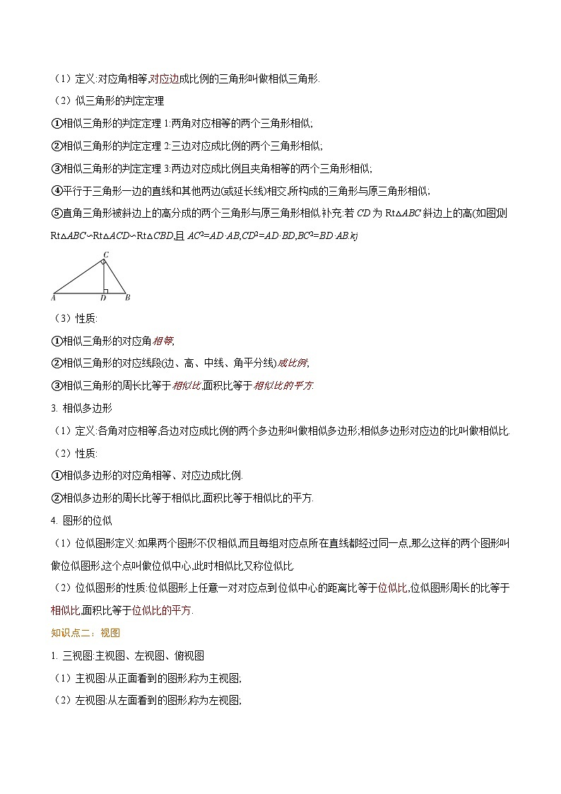 考点05 图形的变化-【口袋书】2022年中考数学必背知识手册02