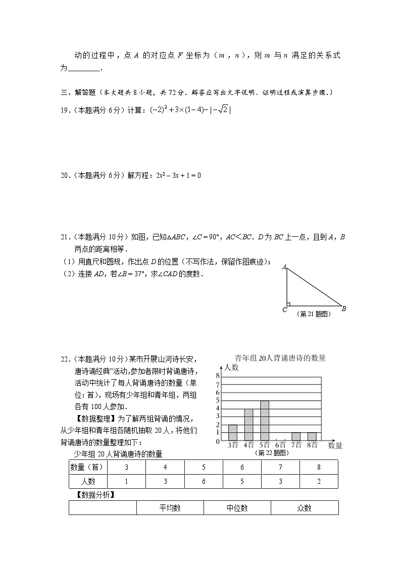 2024年广西初中学业水平考试全真模拟数学试题2（含答案）03