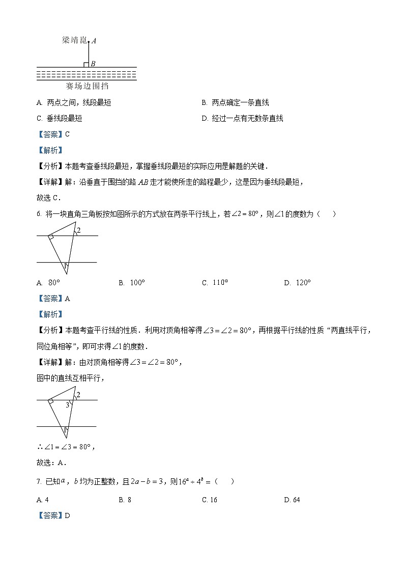 河南省周口市项城市第二初级中学2023-2024学年七年级下学期期中数学试题第3页