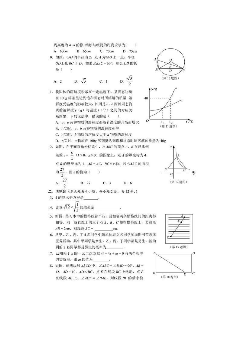2024年广西初中学业水平考试全真模拟数学试题（含答案）02