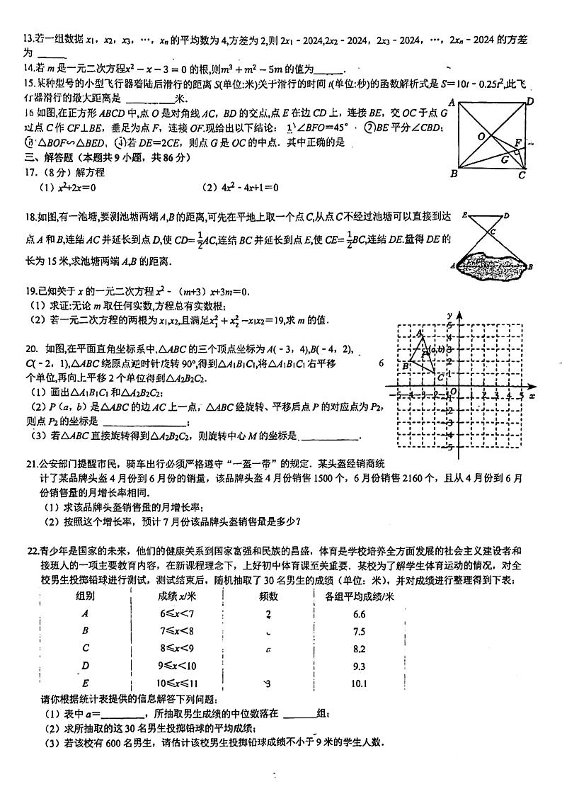 福建省福州市台江区福州华伦中学2023-2024+学年八年级下学期6月月考数学试题第2页