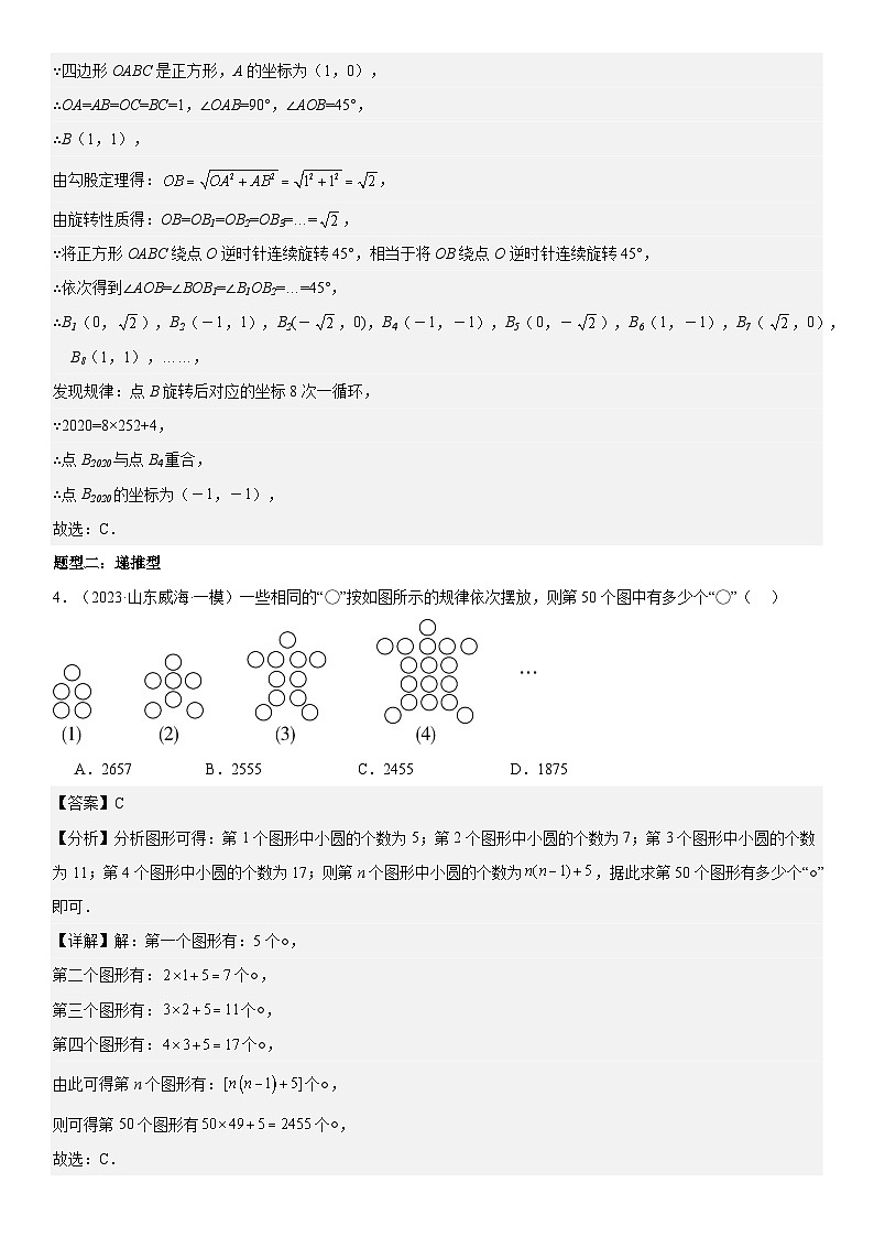 2024届中考数学考前《终讲·终练·终卷》冲刺高分突破（全国通用）第01讲：规律问题 解析版03