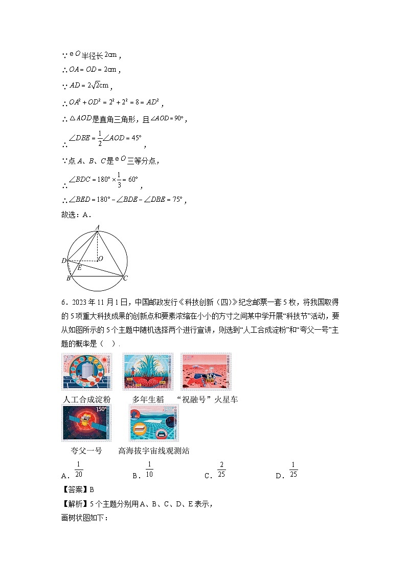 【数学】黑龙江省哈尔滨市2024年中考考前最后一卷（解析版）03