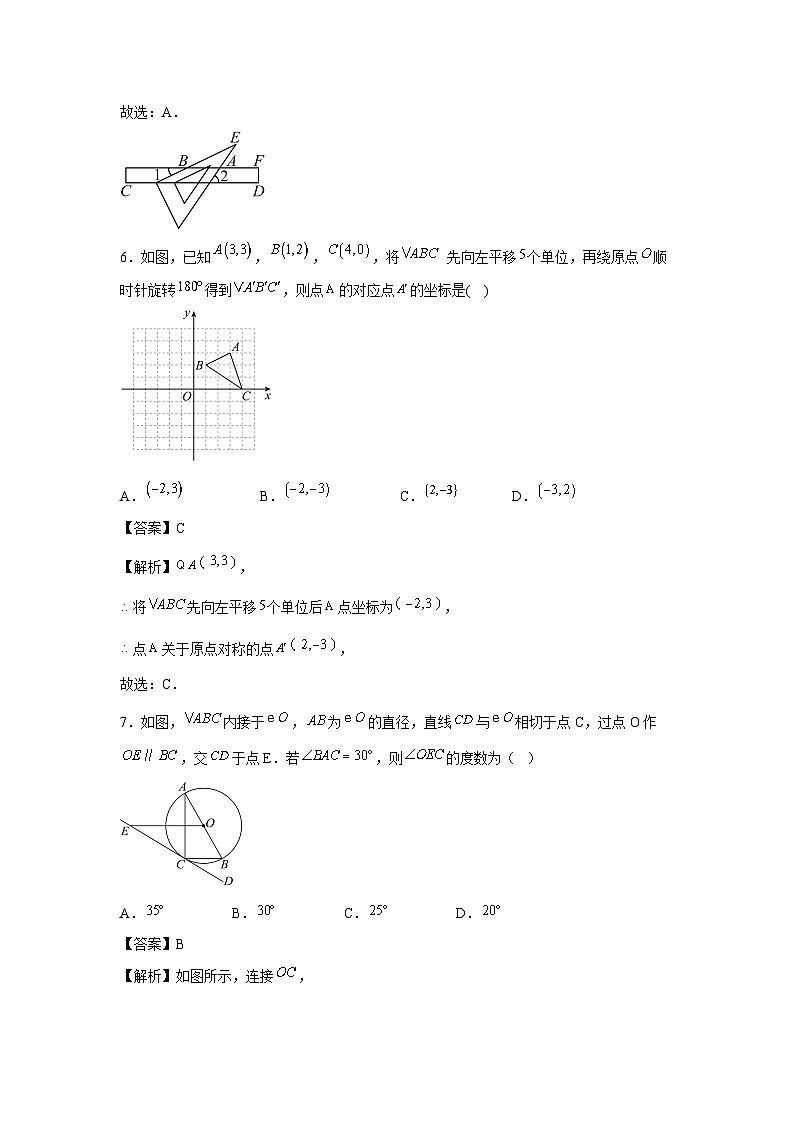 【数学】山东省青岛市2024年中考押题预测卷（解析版）03