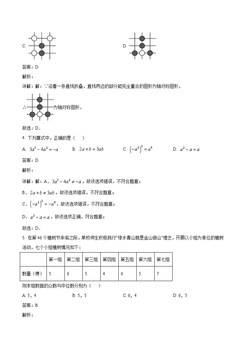 湖北省内地西藏班（校）2024届九年级下学期4月期中考试数学试卷(含解析)02
