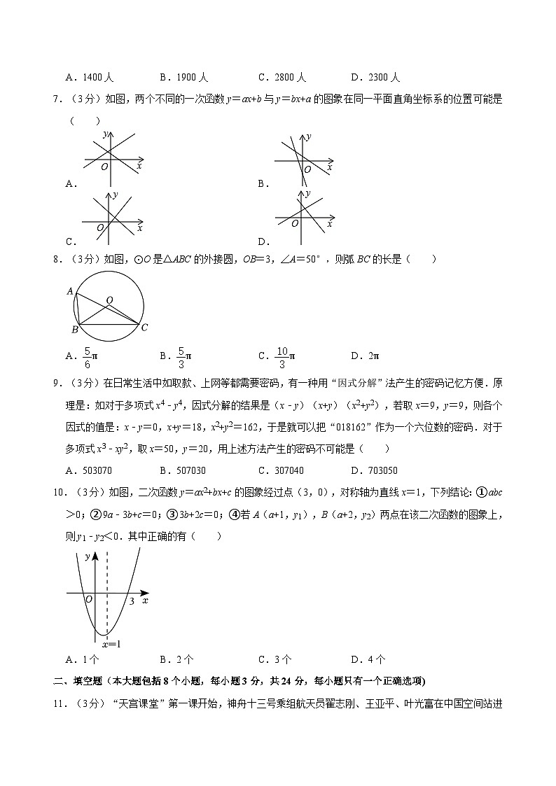 2024年湖南省益阳市大通湖区中考数学一模试卷02