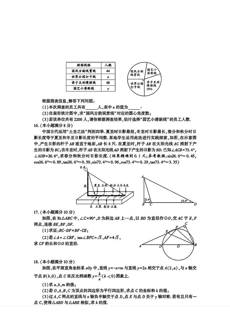 2024年四川省成都市中考数学试题03