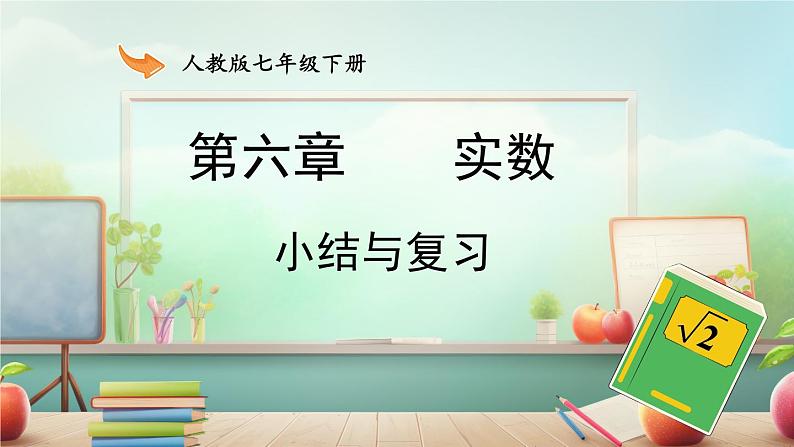 最新人教版七下数学 第六章 实数 小结与复习（课件）第1页