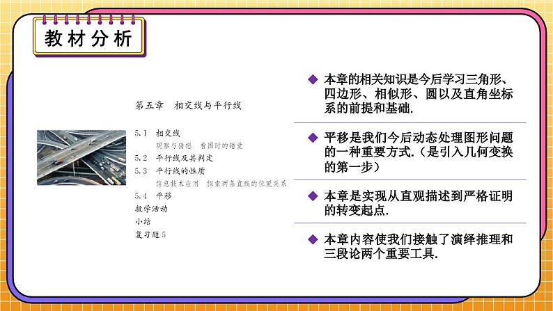 最新人教版七下数学 第五章 相交线与平行线 单元解读课件第3页