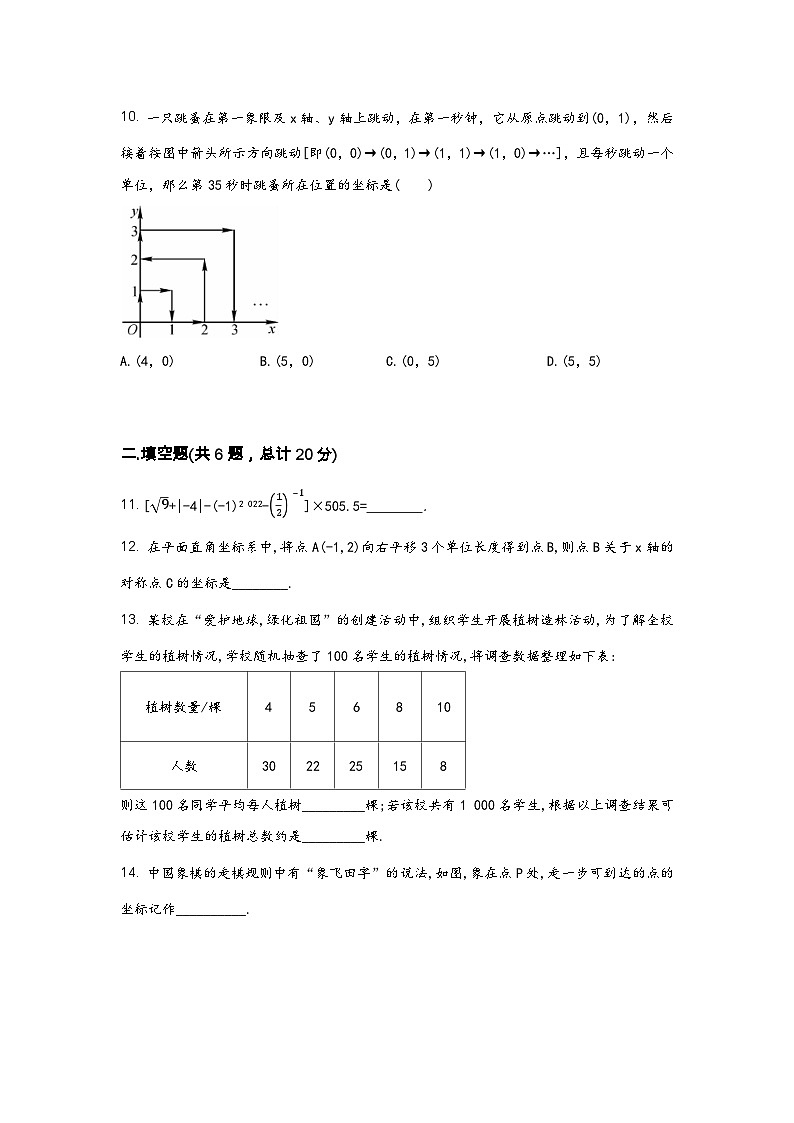 广西省扶绥县2022学年七年级（下）数学期末模拟试题（含答案）03