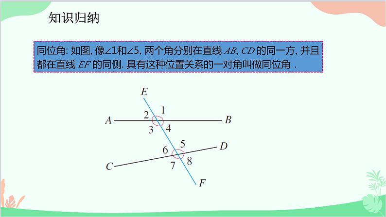 人教版数学七年级下册 5.1.3 同位角、内错角、同旁内角课件05